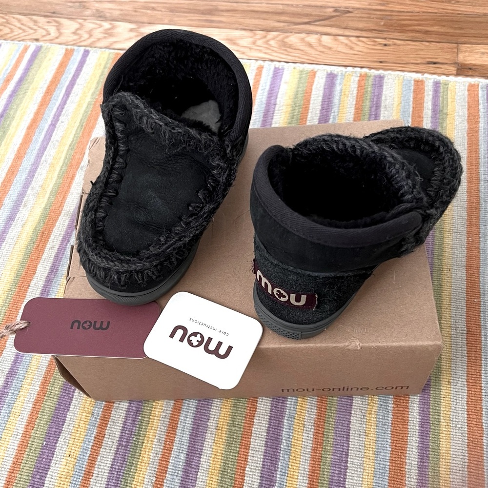 MOU TODDLER SHEEPSKIN SNEAKER BOOTS 28